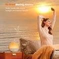 thumbnail image 3 of Dreamegg Sunrise Alarm Clock, White Noise Sound Machine with 29 Soothing Sounds, 10 NightLights,Wake Up Light Alarm Clock, Wooden, 3 of 9