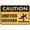 Warning Sign 1, variant on Caution Uneven Surface Plain Sign - 8"x12" Grade Reflective Rust Free Aluminum, Weather Resistant Waterproof Easy to Mount