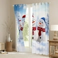 thumbnail image 3 of Castle Fairy Kawaii Snowman Curtains Pack of 2 (42x84 Each) for Teenagers,Happy New Year Curtains Blackout,Merry Christmas Bedroom Curtains,Luxury Bedroom Decor, 3 of 6