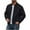 Black Jacket for Men, variant on Men's Lightweight Jacket Fall Windbreaker Casual Crewneck Zip Up Coats with Pockets Black L