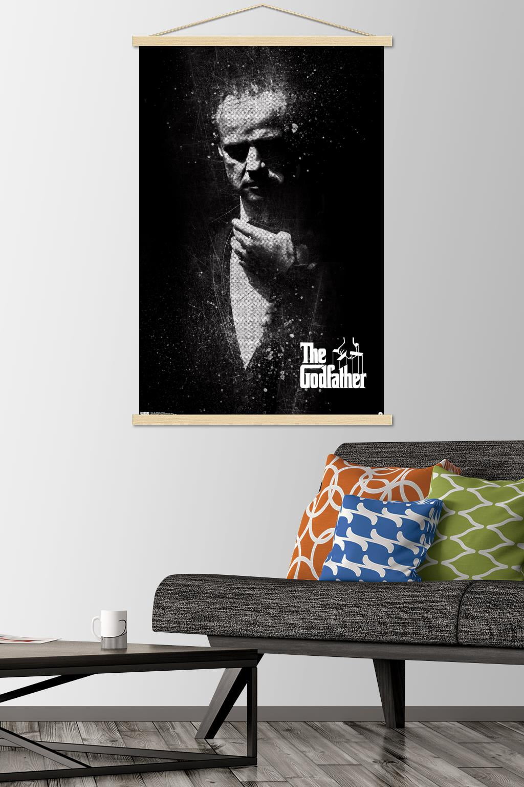The Godfather - Portrait Wall Poster with Wooden Magnetic Frame, 22.375" x 34"
