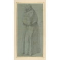 thumbnail image 2 of Girolamo Siciolante da Sermoneta 10x14 Gold Ornate Wood Frame and Double Matted Museum Art Print Titled - Saint Francis (ca. 1550-60), 2 of 4