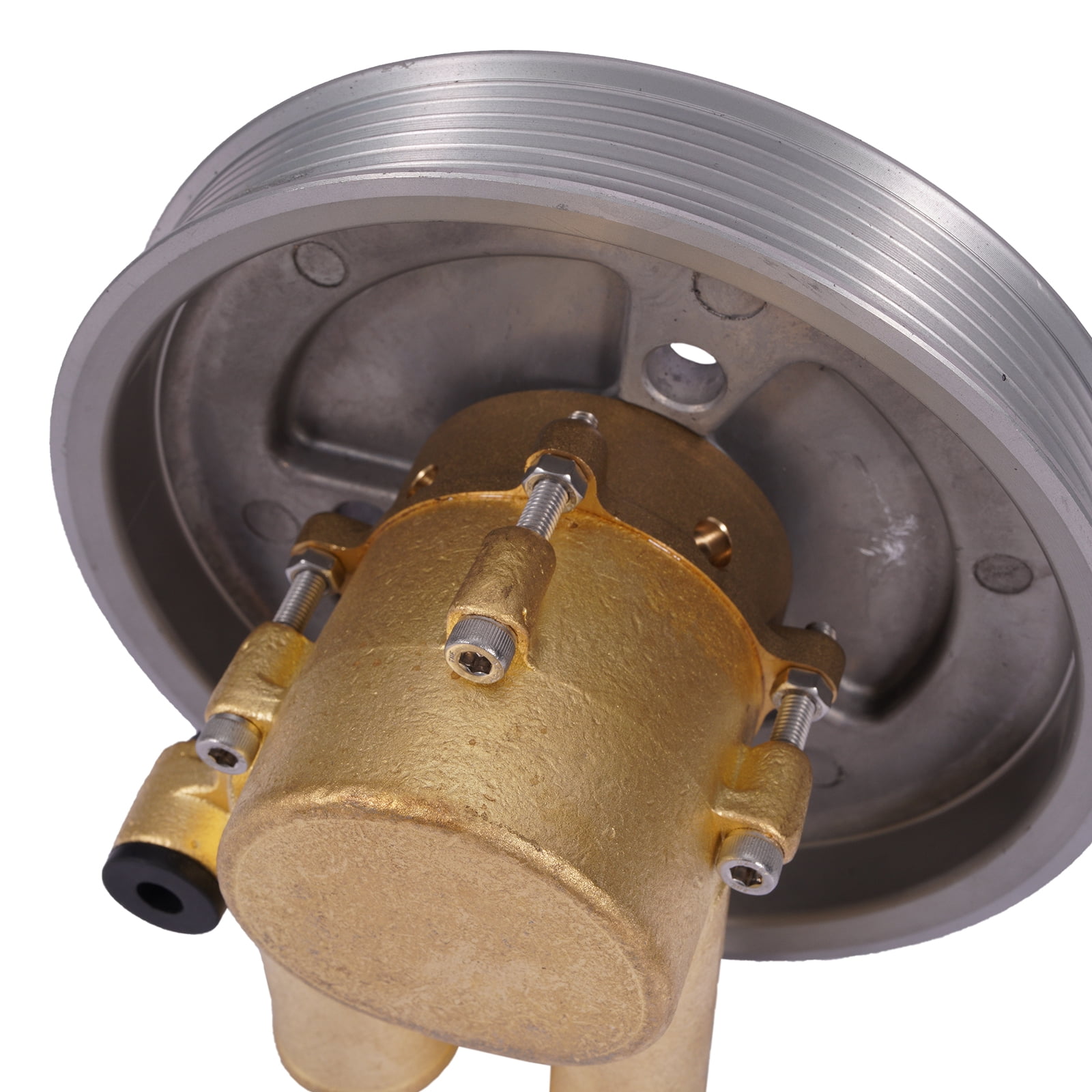 MOCA AUTOPARTS 21212799 Raw Water Pump with Serpentine Pulley Fit for Volvo Penta 4.3L 5.0L 5.7L
