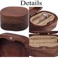 thumbnail image 3 of Zshan Ring, Wooden Box for Wedding Rings, Wooden Engagement Ring Box, Walnut Wood Wedding Ring Box, Engagement Ring Box for Proposal, Engagement, Wedding, Valentine's Day, 3 of 5