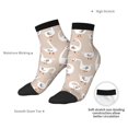 thumbnail image 6 of Pofeuu White Goose Print 30cm Socks, Adult Running Hiking Socks for Youth and Adult, 6 of 7