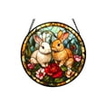 thumbnail image 1 of Stained Glass Window Hanging For Home Garden With Strong Suction Cups, 1 of 6