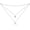 August, variant on Exquisite Non-Tarnishing Gold-Plated 925 Sterling Silver Crescent Double-Layer Necklace for Women, Three-Layer Moonstone Necklace, June Birthday Gift, Metal, Cubic Zirconia