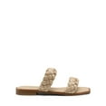 thumbnail image 2 of DREAM PAIRS Women's Braided Sandals Slip on Slides Two Straps Square Toe Dressy for Summer, 2 of 4