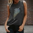 thumbnail image 2 of Pompotops T-shirt Sans Manches à Col Rond Réfléchissant Coloré à Sequins pour Femmes, 2 of 6