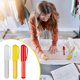 thumbnail image 3 of 6 Pcs Sew Chalk Fabric Marker Fabric Pencils Chalk Marker Tailors Chalk Erasable Sewing Chalk , Red, Yellow, White, 3 of 5
