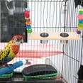 thumbnail image 3 of 1 Set Wooden Parrot Stand Bird Swing Toy Bird Perch Stand Bird Cage Hanging Feeder, 3 of 9