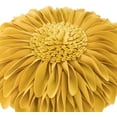 thumbnail image 5 of JWH 3D Round Handmade Decorative Velvet Sunflower Throw Pillows with Insert for Room Decor 14 inch Gold, 5 of 9