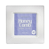 1 - Party Essentials 9.5" Honeycomb Square Plates - Clear 40 Ct.