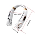 thumbnail image 3 of Neck Fans That Blow Cold Air,Portable Personal Neck Fans,USB Portable Neck Hanging Fan Cold Fan Handheld Rechargeable Mute Sports Fan 5-Speed Colorful Ambient Light Neckband Leafless Fan Home Office, 3 of 8