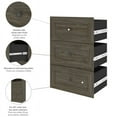 thumbnail image 2 of Bestar 40170-000035 Versatile 3 Drawer Set for 25 in. Shelving Unit&#44; Walnut Gray, 2 of 7