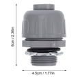 thumbnail image 2 of SHOWERORO 5Pcs Conduit Replacement Fittings Electrical Conduit Fittings Grey Waterproof Residential Use, 2 of 6