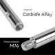 thumbnail image 3 of 3 Pieces M14 Angle Grinder Extension Connecting Rod, 75mm/100mm/140mm Polisher Extension Shaft, Extension Connecting Rod for Polisher, 3 of 4