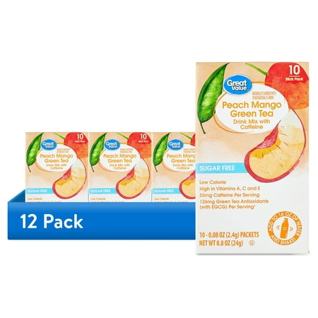 (12 pack) Great Value Sugar-Free Peach Mang… product image