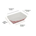 thumbnail image 5 of Mr Miracle Red/White Paper Food Tray 1 lb Pound Size.Dimensions-6.5 x 4.4 x 1.5 inches. Pack of 250, 5 of 5