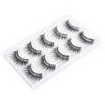 thumbnail image 3 of 5 Pairs Natural Black Decorative False Eyelashes Chic Eye Makeup Accessories, 3 of 5