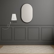 Wall Molding Kit - Pre-Cut & Primed Trim Package, DIY -to-Assemble Wainscoting Panels, Paintable Polystyrene Wall Frame, Durable Classic Wall Trim (Style-3)