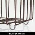 mDesign Small Metal Bathroom Storage Organizer Basket, 4 Pack - Bronze ...
