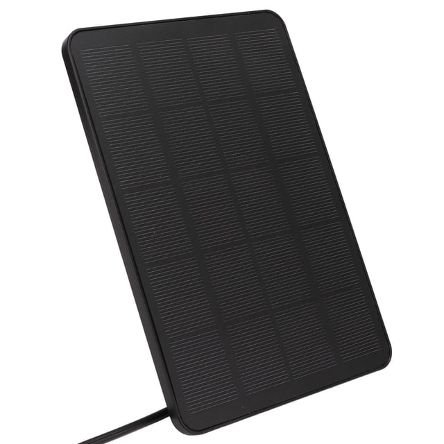 Solar Charging Panel, Waterproof 5V Solar Charging Panel Wear Resistant 4W For Home Black
