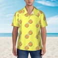 thumbnail image 4 of Sunglasses Yellow Hawaiian Shirts For Men, Summer Short-Sleeve Relaxed-Fit Button-Down Shirts Medium, 4 of 9