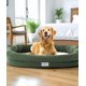 thumbnail image 1 of bilypaws Cama ortopédica para perros grandes, sofá cama para mascotas con huevera de espuma, refuerzo de 4 lados, funda extraíble lavable y parte inferior antideslizante, XXL Calliste Green, 1 of 1