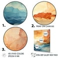 thumbnail image 3 of Designart "Striking Coastal Sunset Vista" Sunrisesunset Floater Framed Canvas Wall Art, 3 of 5