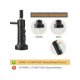thumbnail image 3 of 1pc Hoimpro Brass High Arc Spring Kitchen Faucet With Pull Down Sprayer With Cover Plate, Commercial Rv Single Lever Kitchen Sink Faucet With CUPC Hos, 3 of 4