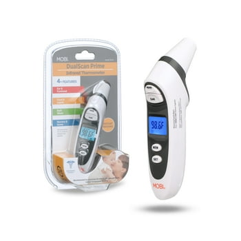 MOBI DualScan Prime Ear and Forehead Digital Thermometer with Memory  and Food Bottle Readings, Fever Thermometer, Forehead Thermometer, Ear Thermometer, Baby Thermometer