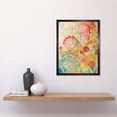 thumbnail image 2 of Lace Pattern Flower Blooms Folk Art Watercolour Painting Art Print Framed Poster Wall Decor 12x16 inch, 2 of 5