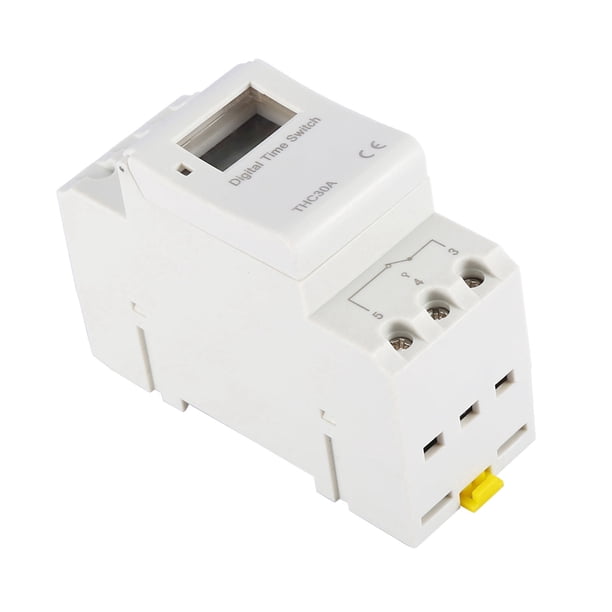 Interruptor De Temporizador Digital THC 30A Interruptor De Control De Tiempo Electrónico Programable Para La Lámpara De Calle Dispositivo De Producción De Lámpara De Neón
