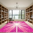 thumbnail image 2 of ODIKA 3'x5' Machine Washable Non-Slip Area Rug, Abstract Hot Pink High Traffic Rug, Pink, 1067247, 2 of 7