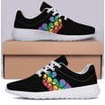 thumbnail image 6 of Unisex Fashion Rainbow Shoes, LGBT Sneakers for Men Women, Lightweight Breathable Running Walking Shoes White Size 12, 6 of 7