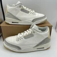 thumbnail image 1 of Ni - ke Ni - ke Air Jordan 3 Retro SE Craft Ivory White Grey Sneakers FJ9479-100 Men's 10, 1 of 5