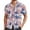 Pink, variant on Men's Shirts Beach Trendy Comfortable Loose Casual Collar Button Open Short Sleeve Shirt Top M