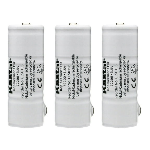 Kastar 3-Pack Ni-CD Battery 3.5V 750mAh Replacement for Welch Allyn Power Handles 18100 18200, 20000 21700, 71000 71003 71010 71015 71020 71022 71050 71051 71054 71055 71110 71150 71610 71670