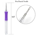 thumbnail image 4 of KAKOWELY punch embroidery needles 1 Set of 9pcs DIY Embroidery Pen Punch Needle Pen Felting Needle Pen Threads Knitting Tool Needlework Tools (3PCS Needlework Pens and 6PCS Threading Steel Wire), 4 of 4