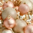 thumbnail image 4 of RN'D Christmas Snowflake Ball Ornaments - Christmas Hanging Snowflake and Ball Ornament Assortment Set with Hooks (Yellow & Rose Gold), 4 of 6