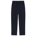 thumbnail image 4 of Kogui Pants for Boys Slim Boys Dress Pants Slim Fit School Uniform Pants for Boys Adjustable Waist Trousers Size 6-7 (Navy,6-7 Years), 4 of 4