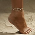 thumbnail image 2 of Gold/Silver Ankle Bracelets for Women,14K Gold Anklets for Women Waterproof Pearl Heart Beads Evil Eye Rhinestone Anklets Set Layered Anklet Bracelets for Women Gold Jewelry, 2 of 12