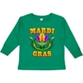 thumbnail image 3 of Inktastic Mardi Gras with Green Masquerade Mask Boys or Girls Long Sleeve Toddler T-Shirt, 3 of 5
