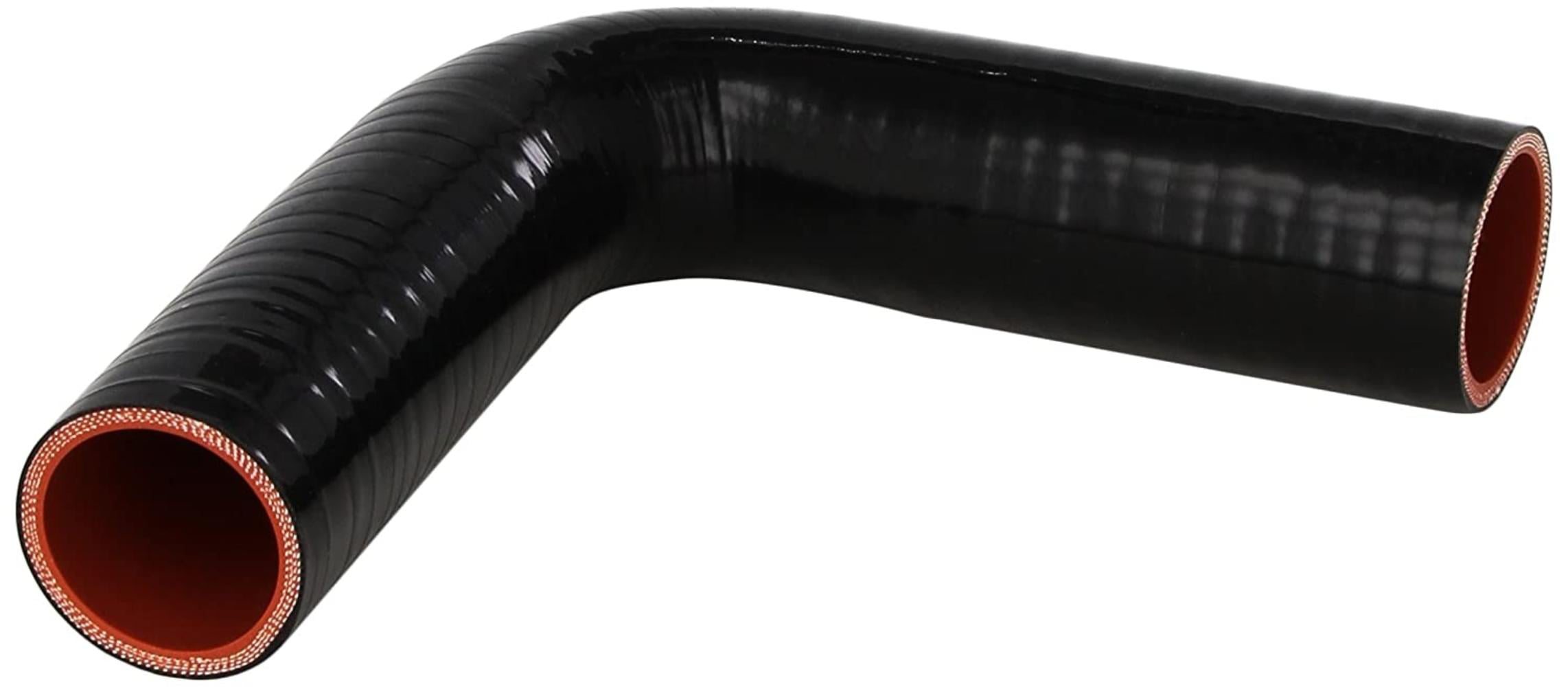 4 Leg Length on each side 1-1/2 ID HPS HTSEC90-150-BLK Silicone High Temperature 4-ply Reinforced 90 degree Elbow Coupler Hose 75 PSI Maximum Pressure Black 
