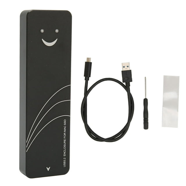 SSD Boîtier 10Gbps 2xUSB3.2 GEN2 PCB TYPE C Interface SSD Boîtier Adaptateur pour Ordinateur Portable OS Pro 2013 à 2017