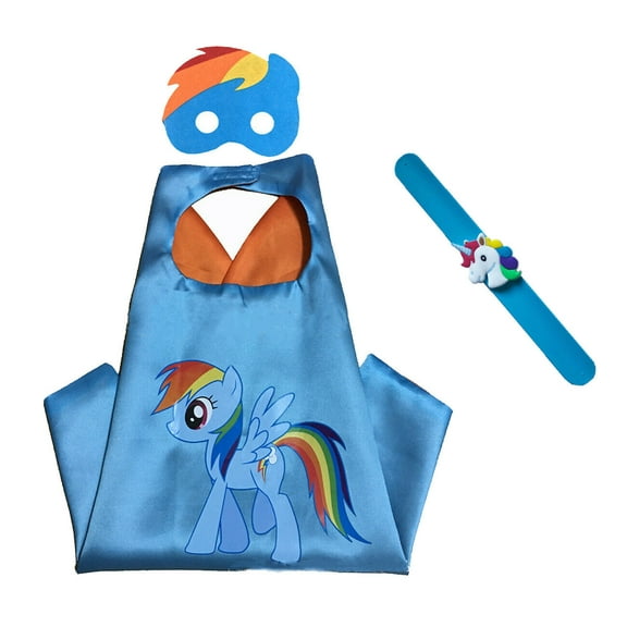 My Little Pony Costumes-Cape, Mask, and Bracelet