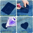 thumbnail image 5 of 20Pcs Iron-on Patches Jean Patches Denim Fabric Patches No-Sew Mending Cloth Knee Pant Patches 4 Sizes for Kids Women Men & Clothing, 5 of 7