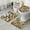 Gold And Brown-1, variant on Gold and Black Of Leopard Print Bathroom Rugs Sets 3 Piece,Toilet Cover Set,Absorbent Non Slip Bathroom Mats Sets with U-Shaped Contour Rug Toilet Rug Set