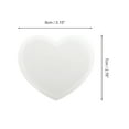 thumbnail image 2 of Unique Bargains 1 Pc Heart-shaped Makeup Mirror for Vacation Travel White Plastic Glass, 2 of 5